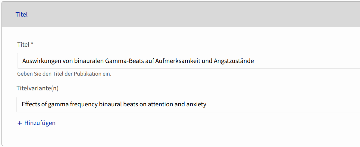 Paralleltitel